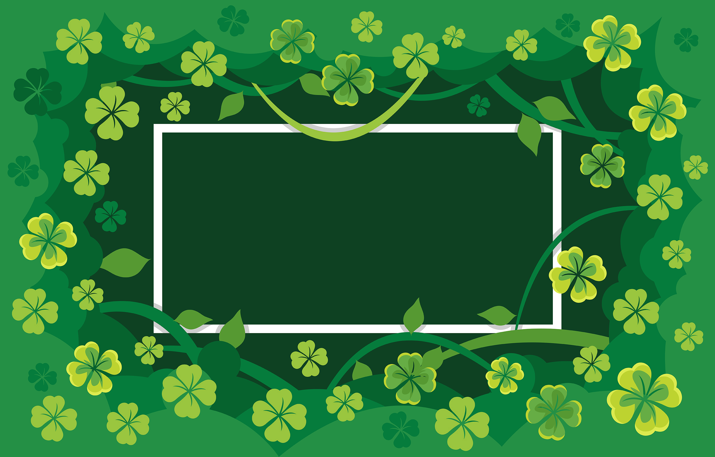 Clover Frame Background 3077010 Vector Art at Vecteezy