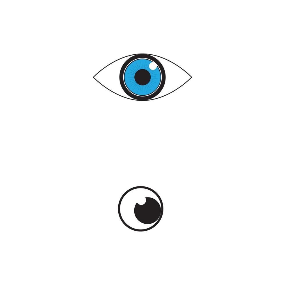 diseño de logotipo de vector de cuidado de los ojos