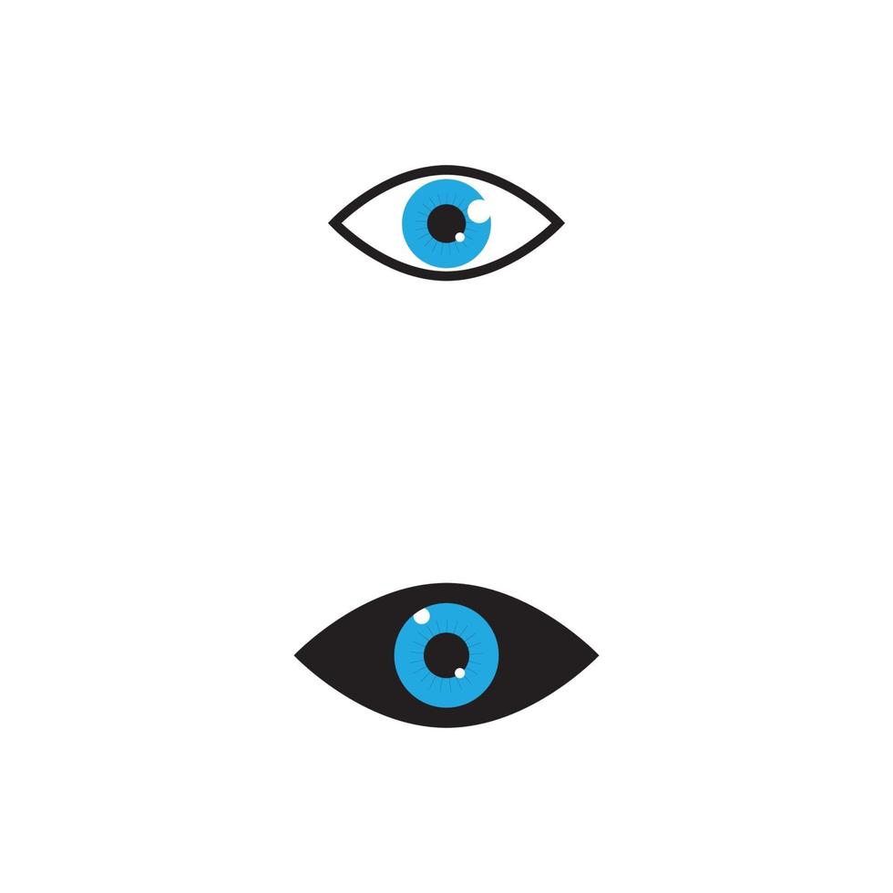 diseño de logotipo de vector de cuidado de los ojos