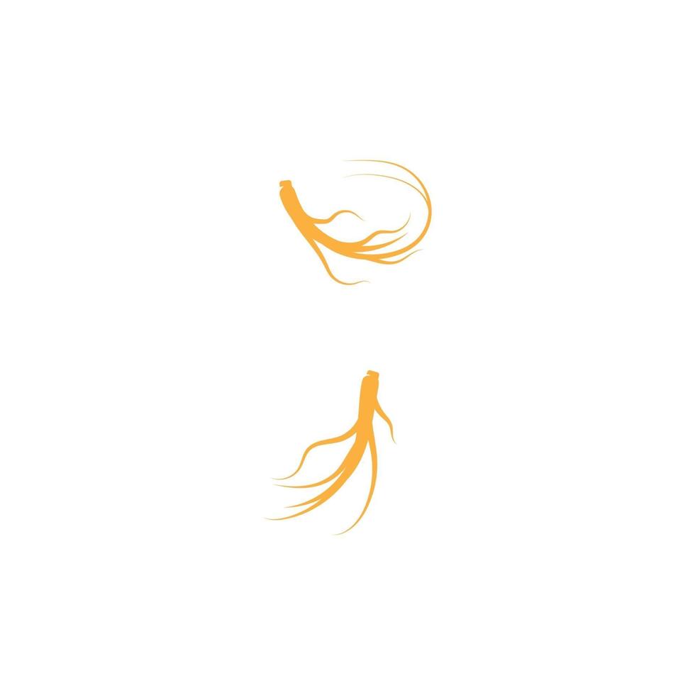 Ginseng Wave Logo Template vector symbol