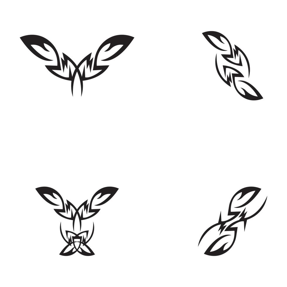 tribal, tatuaje, cantar, y, símbolo, vector