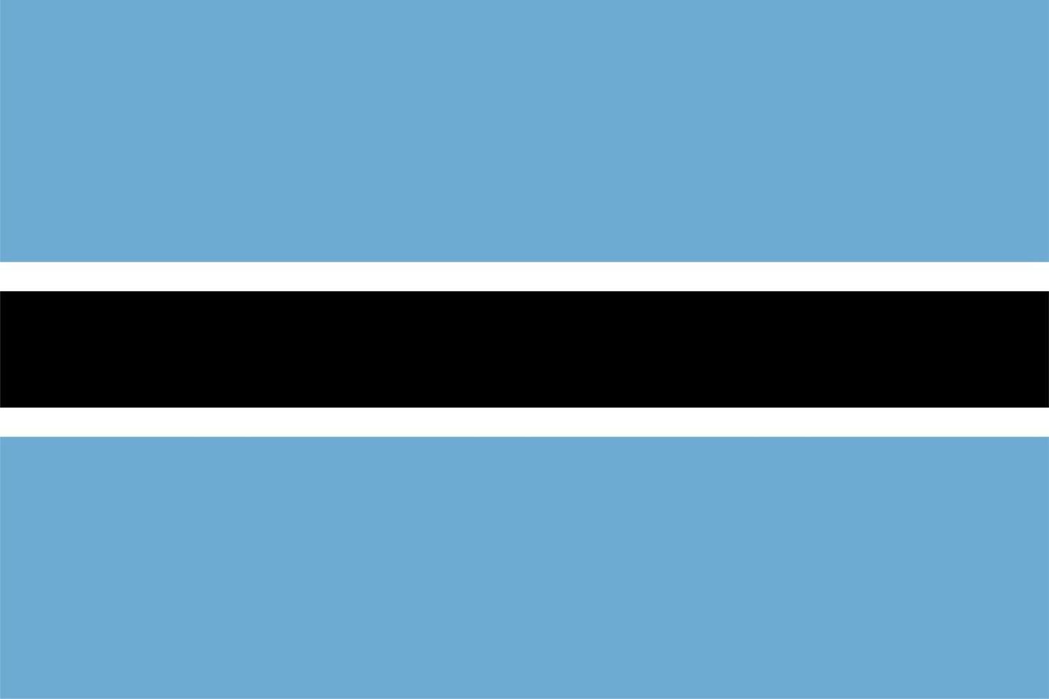 Motswana Flag of Botswana vector