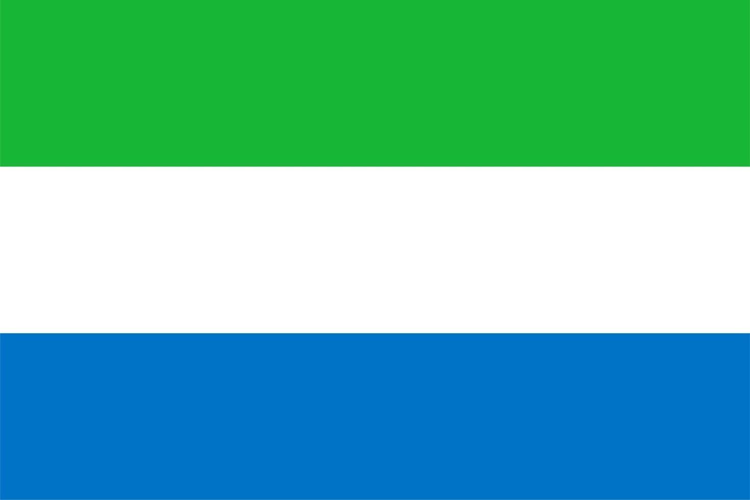 Sierra Leonean Flag of Sierra Leone vector