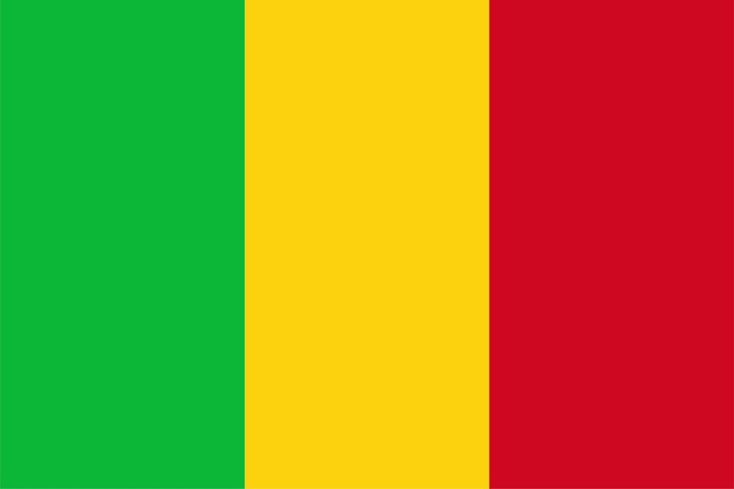 Malinese Flag of Mali vector