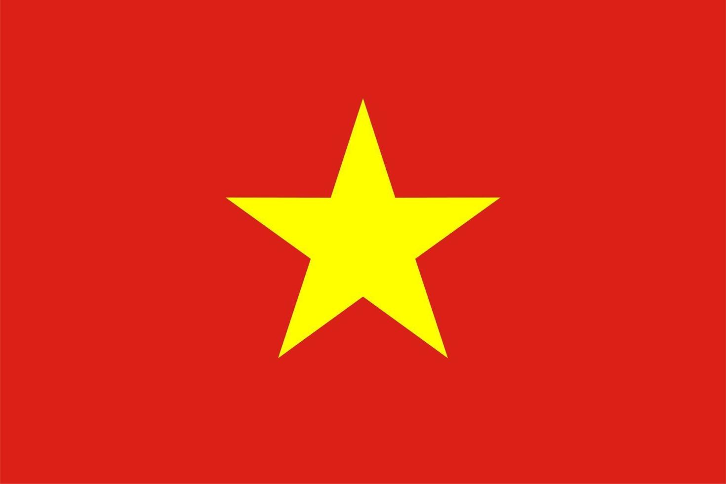 Vietnamese Flag of Vietnam vector