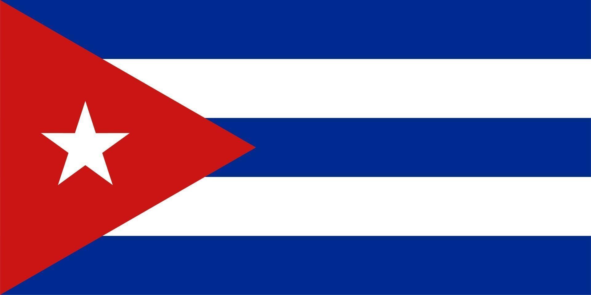 Cuban Flag of Cuba vector
