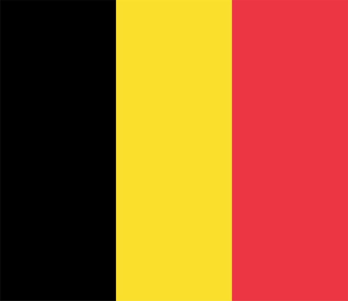 bandera belga de bélgica vector