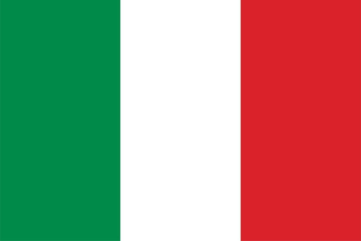 Italian Flag of Italy vector