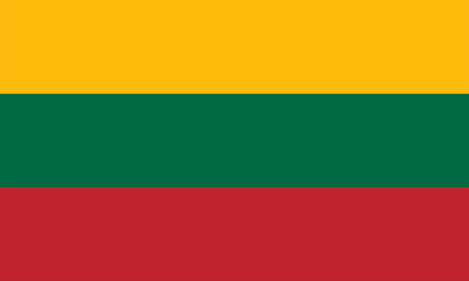 Lithuanian Flag of Lithuania vector