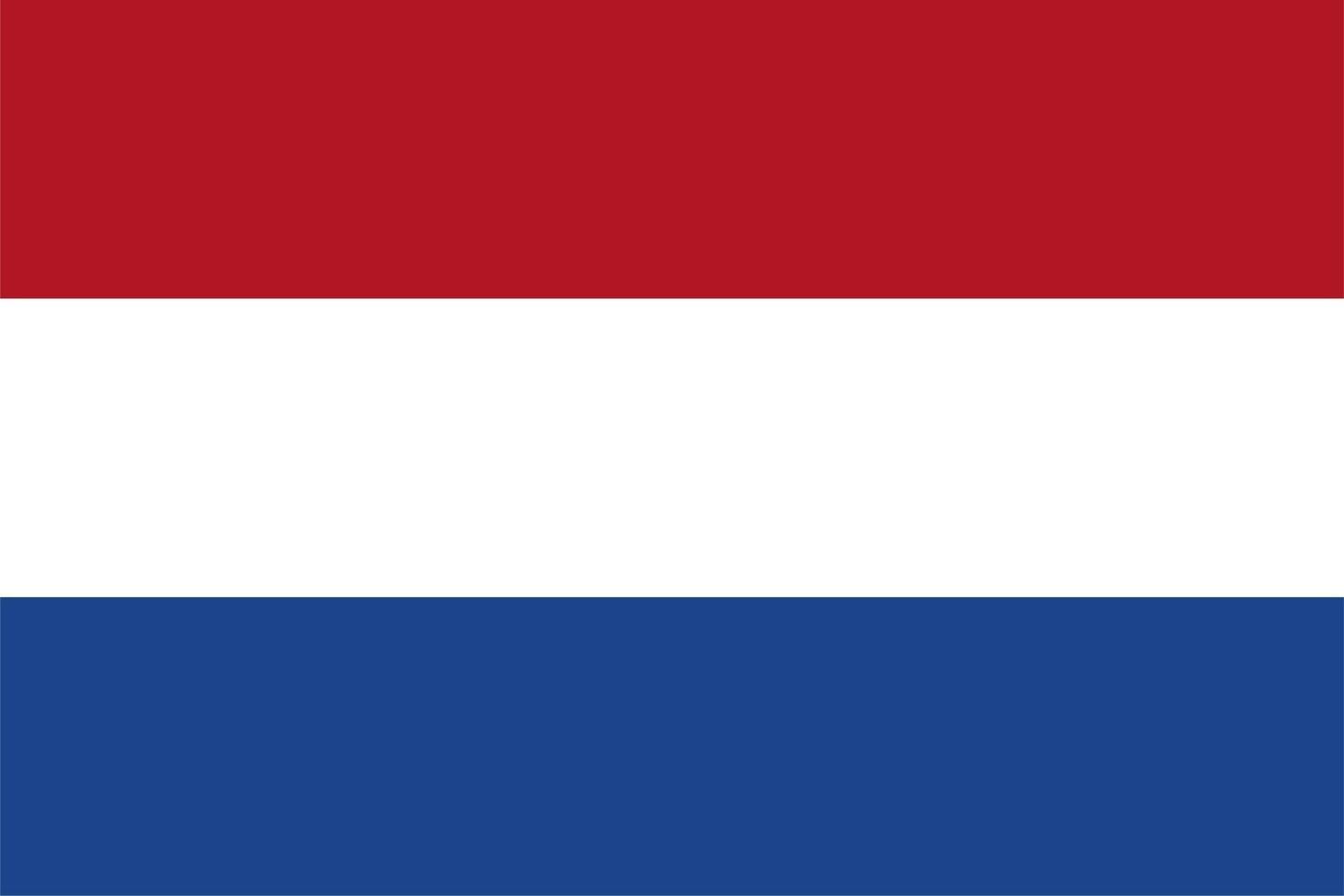 Dutch Flag of Netherlands vector