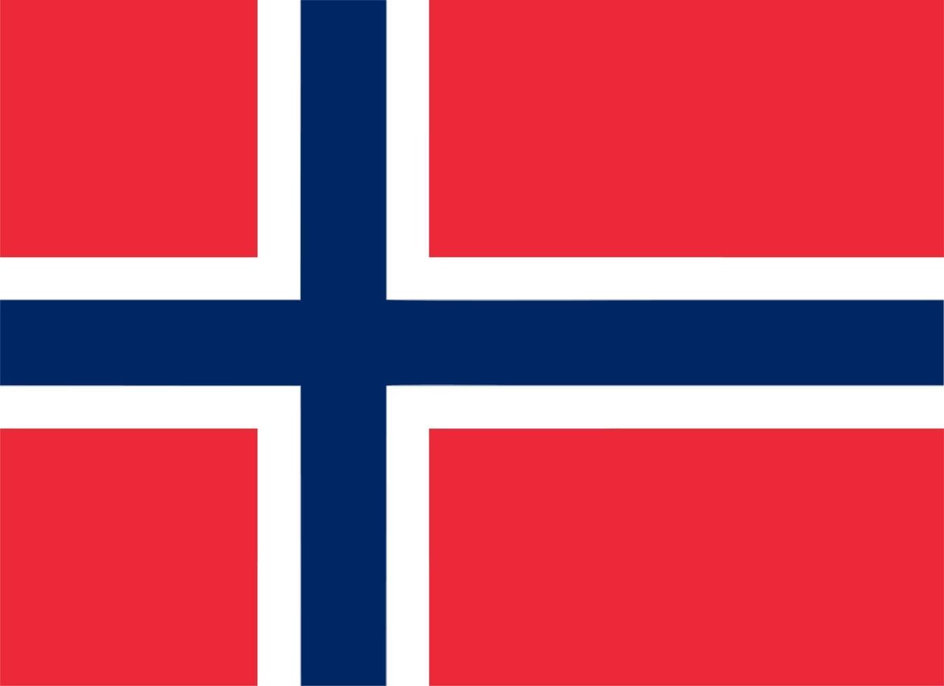 Norwegian Flag of Norway vector