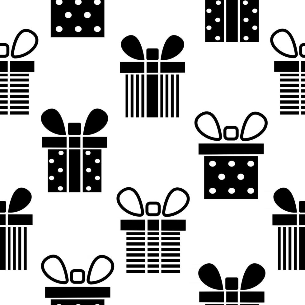 gift box pattern vector