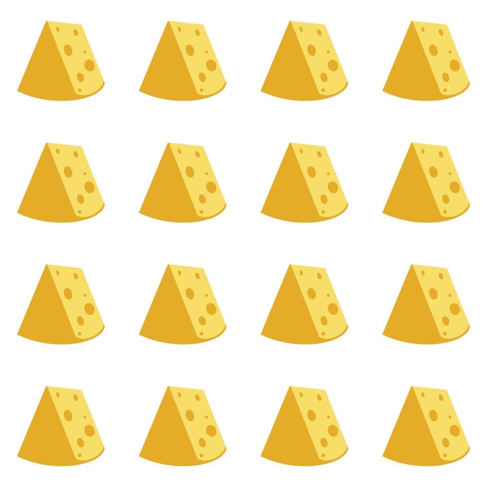 Cheese seamless pattern vector