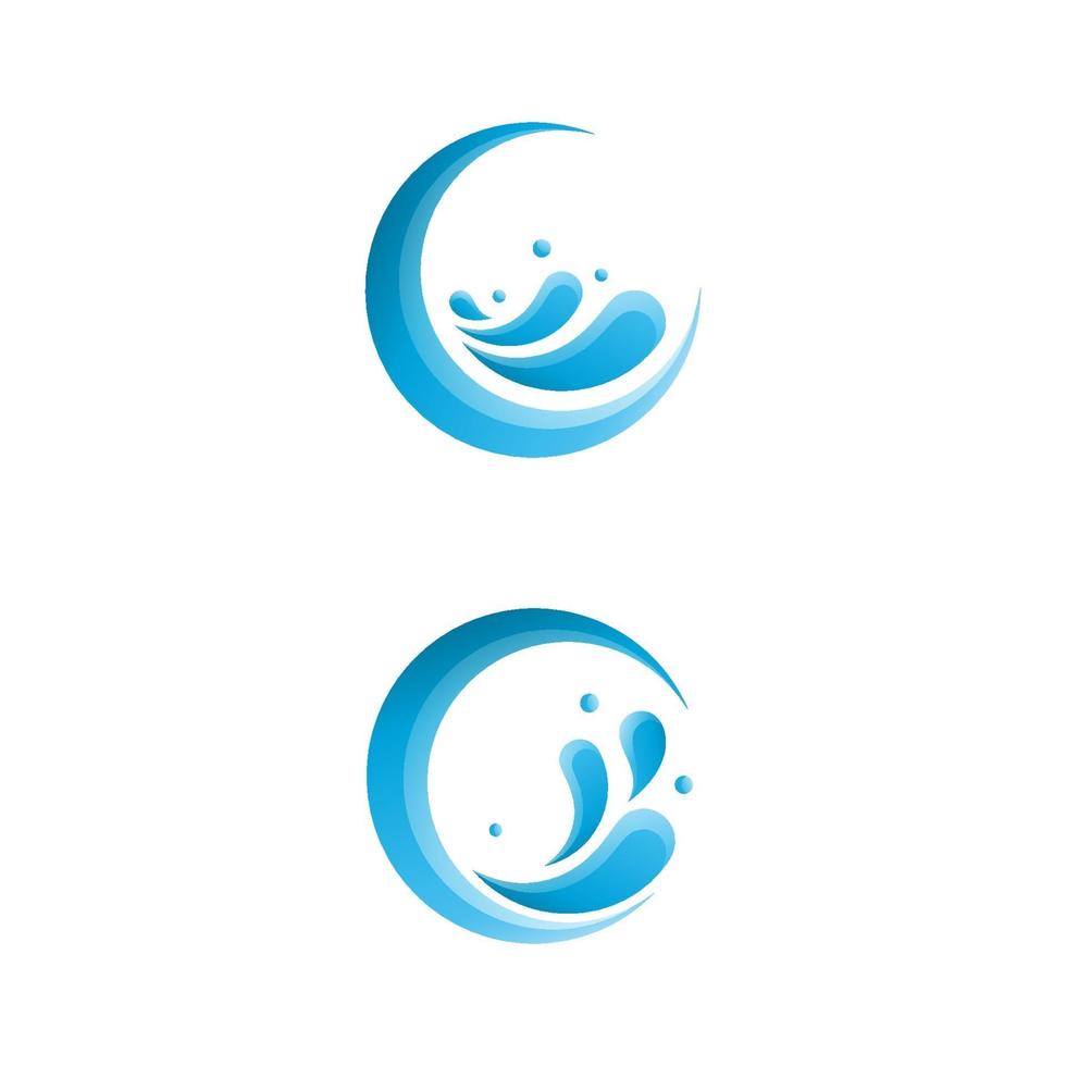 water splash icon vector illustration