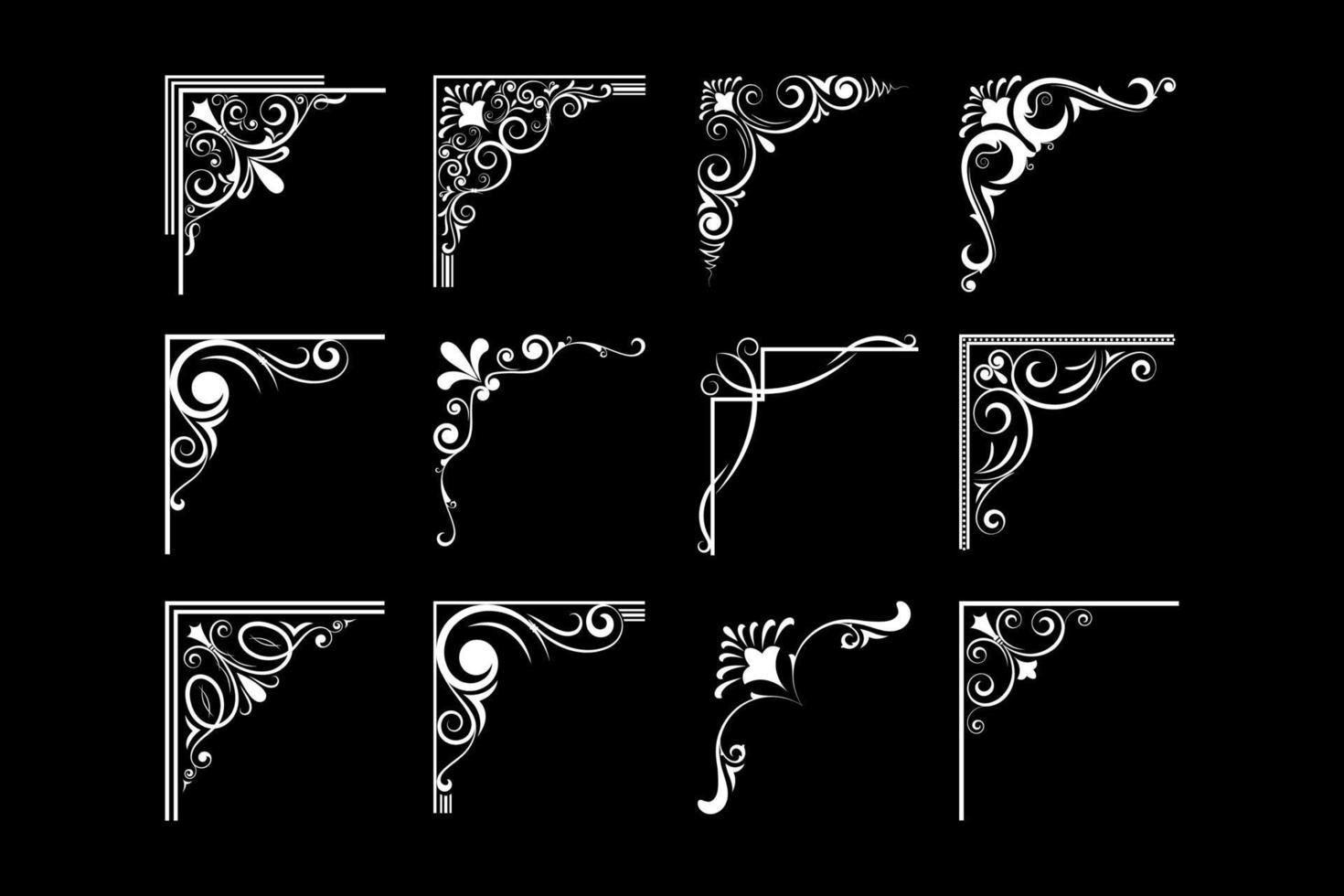 vector de bordes decorativos