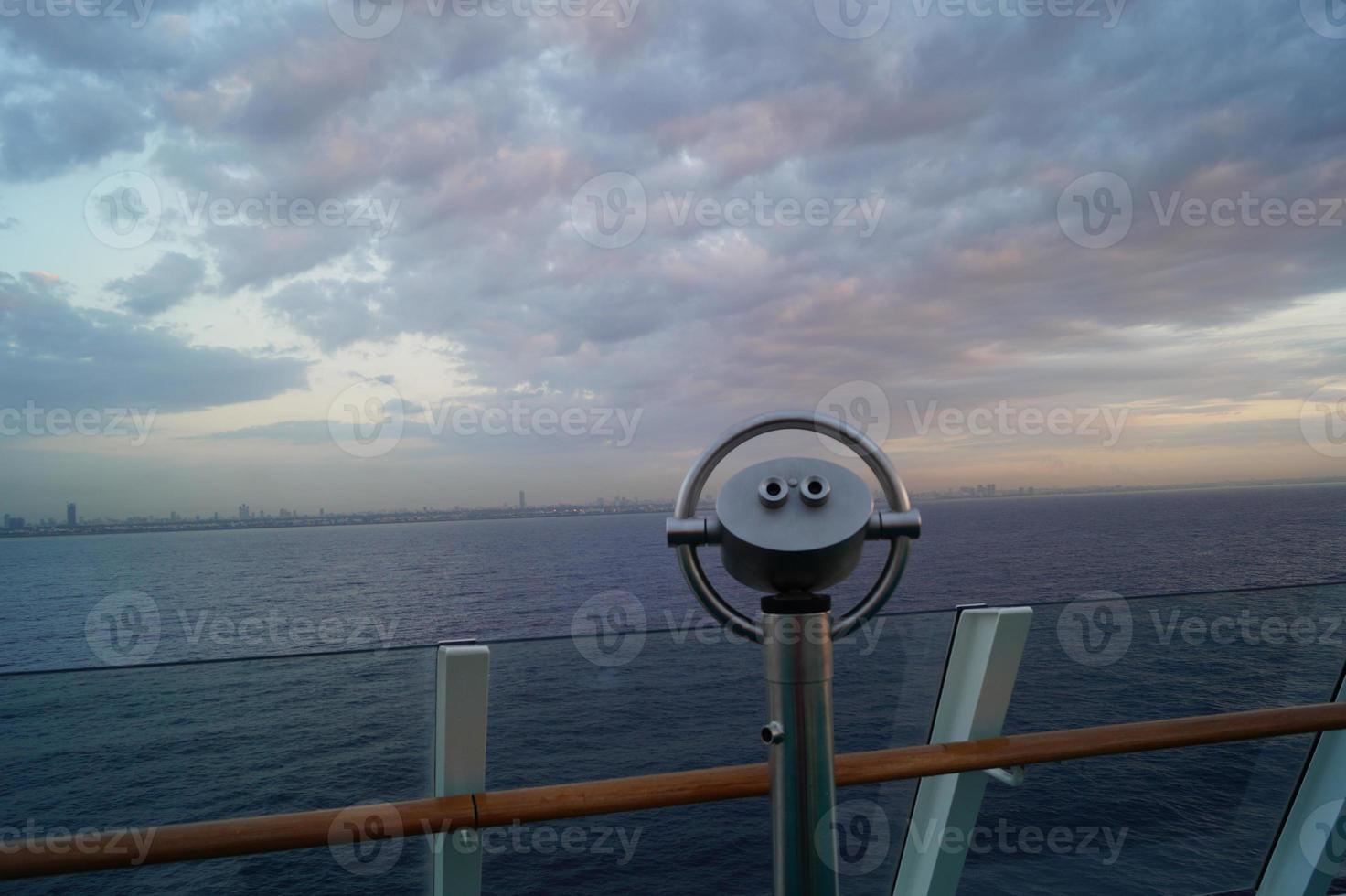 Binocular of a cruise ship photo