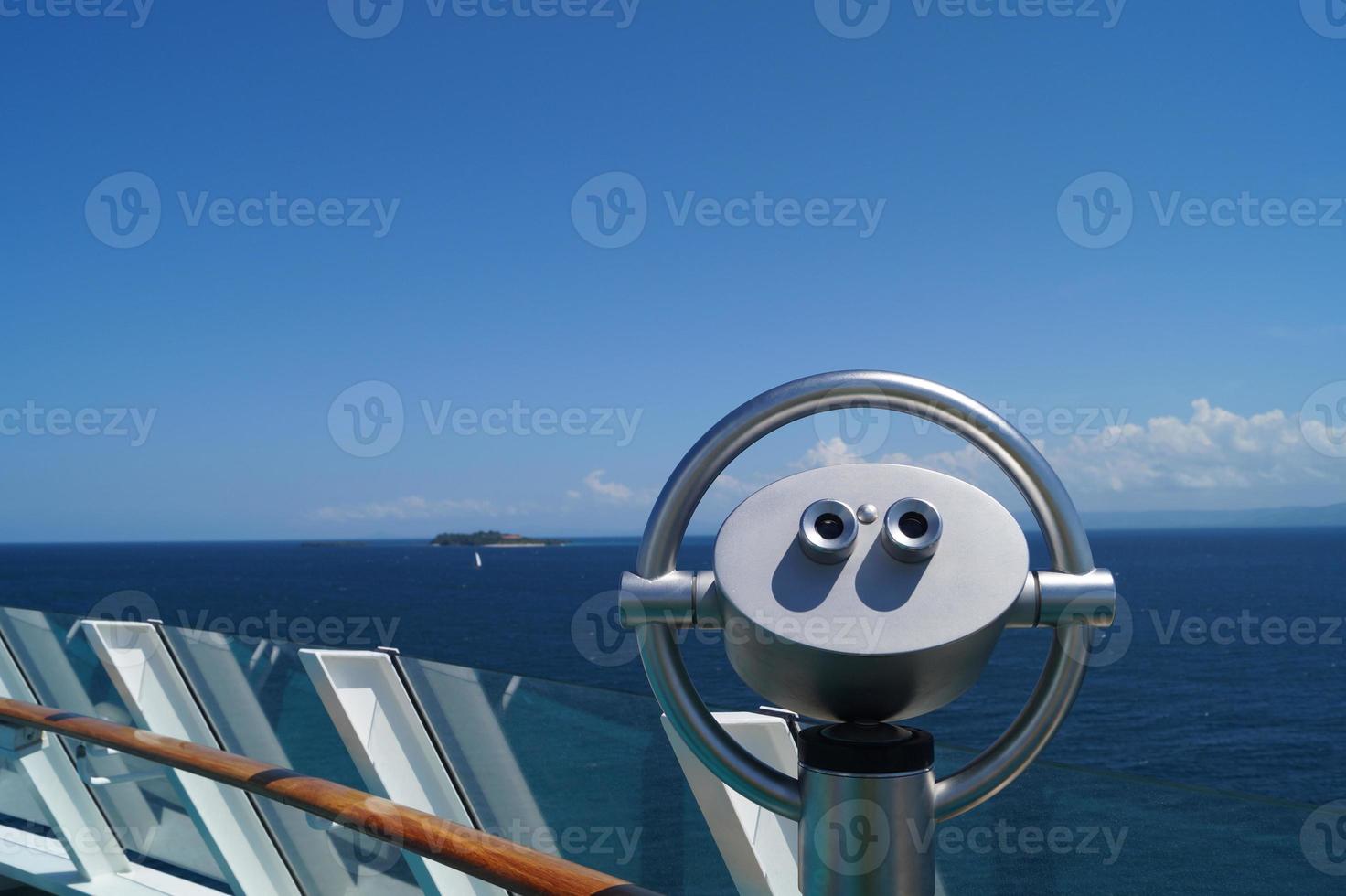 Binocular of a cruise ship photo