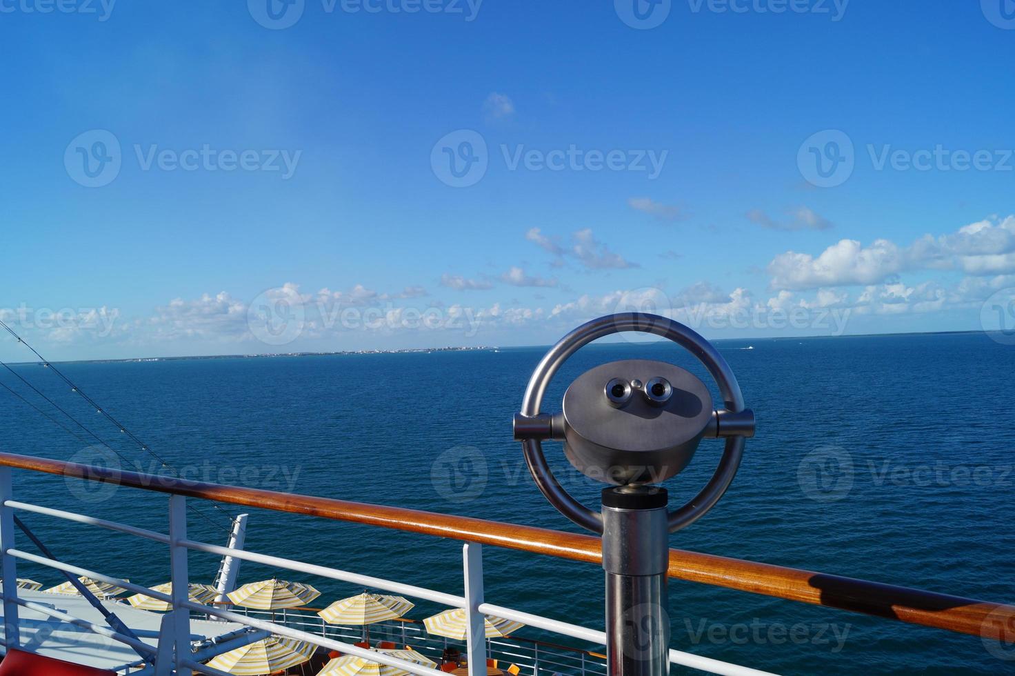 Binocular of a cruise ship photo