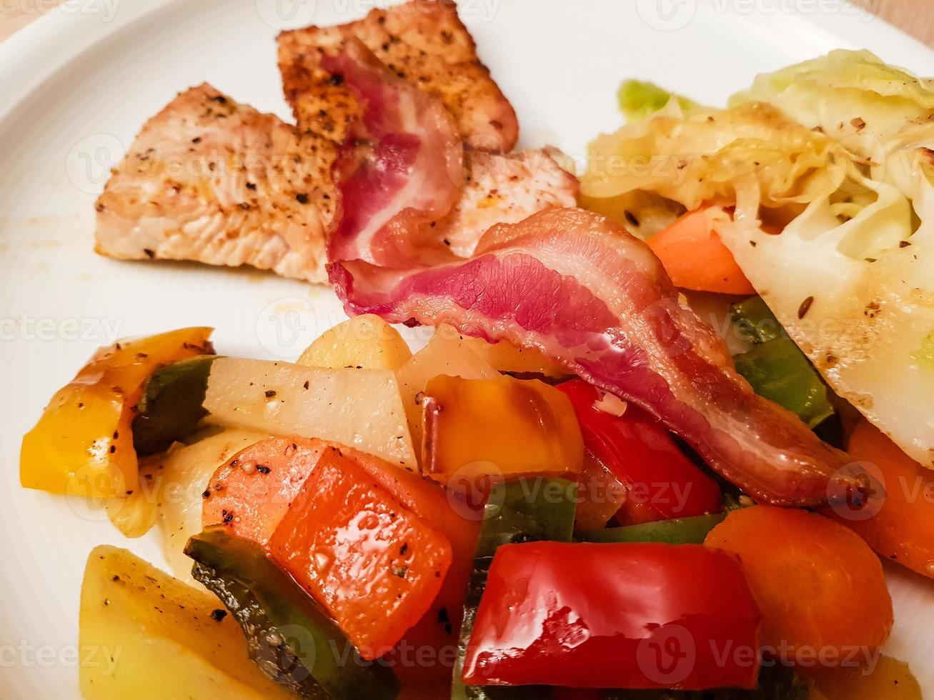 Vegetable and pork tenderloin casserole photo