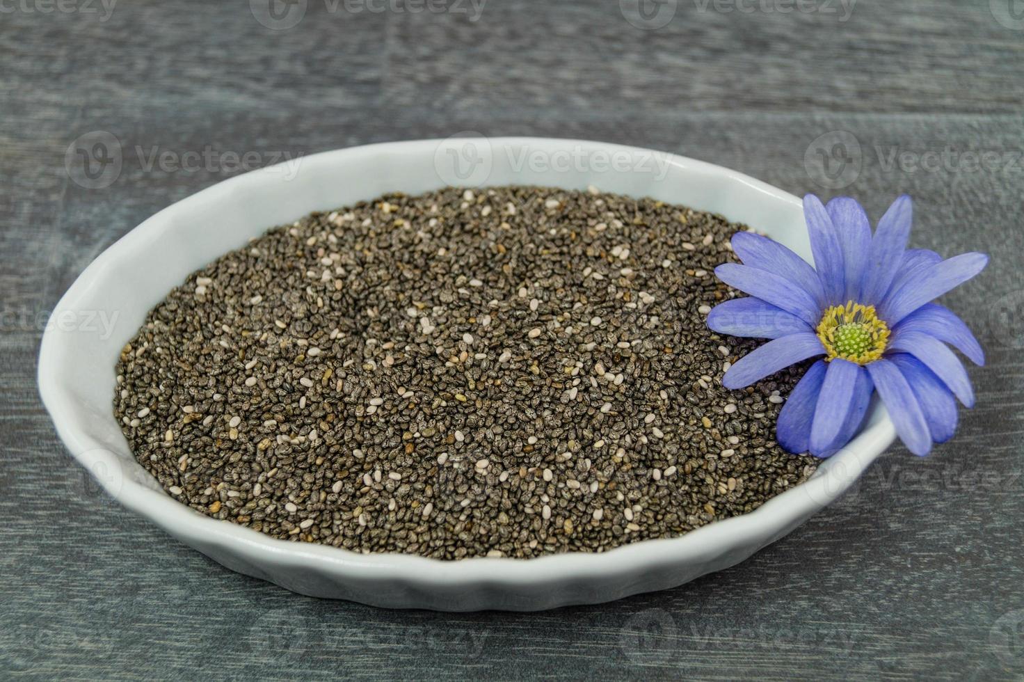 Superfood chia seeds photo