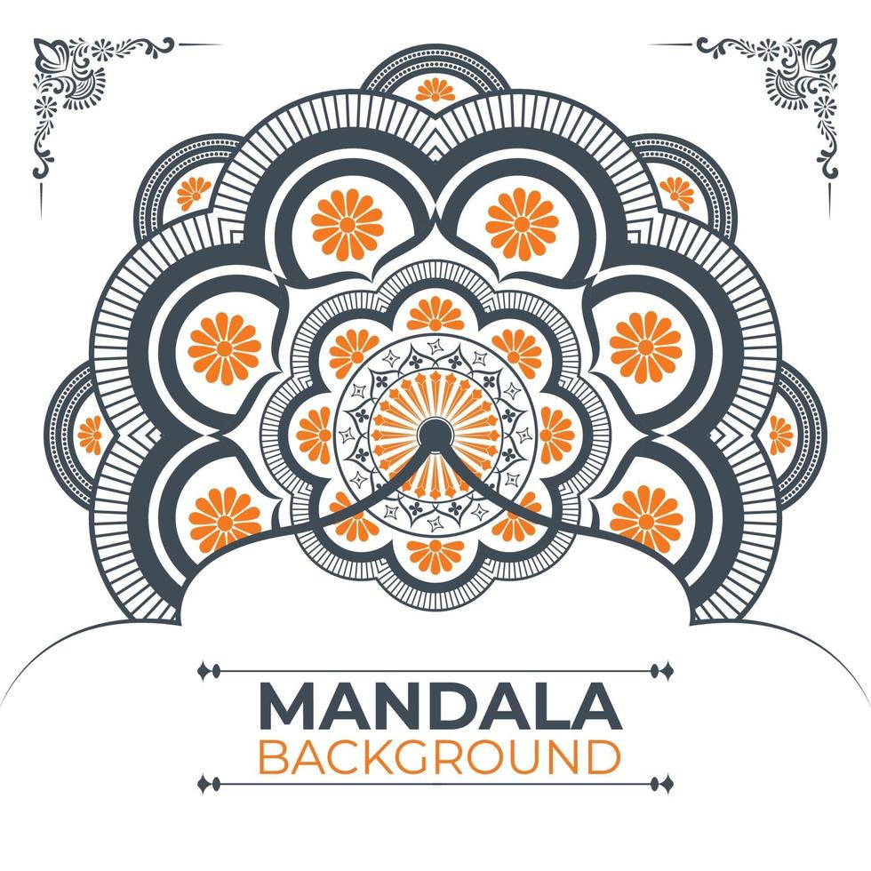 diseño de fondo de mandala creativo y único vector