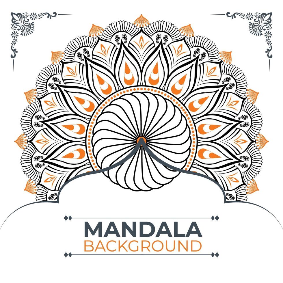 Creative And Unique Mandala Background Design vector