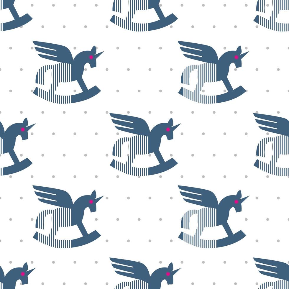 unicorn pattern for fabric vector