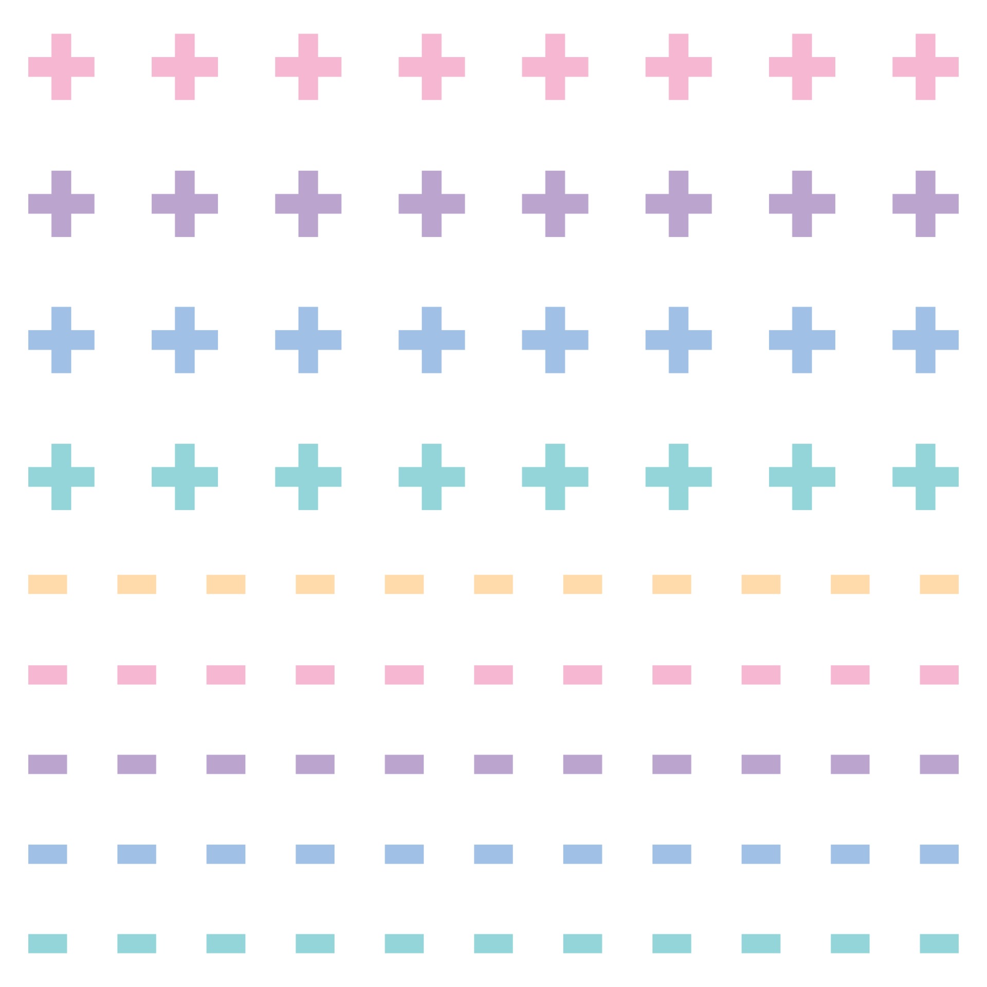 colorful plus and minus pattern 3078217 Vector Art at Vecteezy