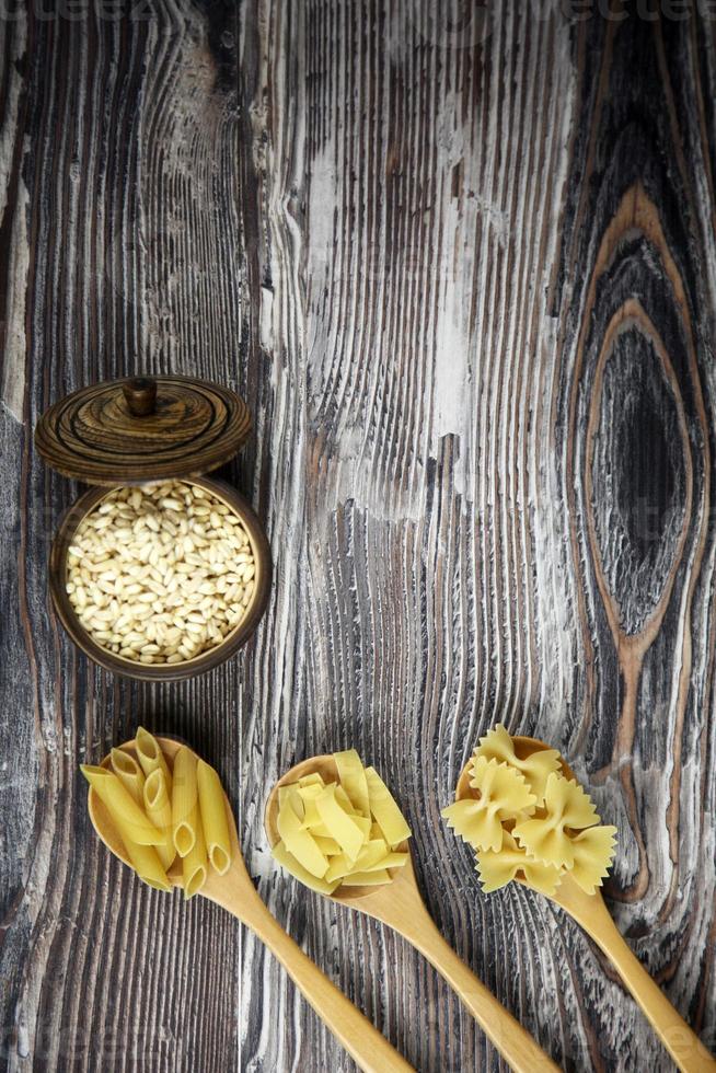 Italian Macaroni Pasta Uncooked Raw Food photo
