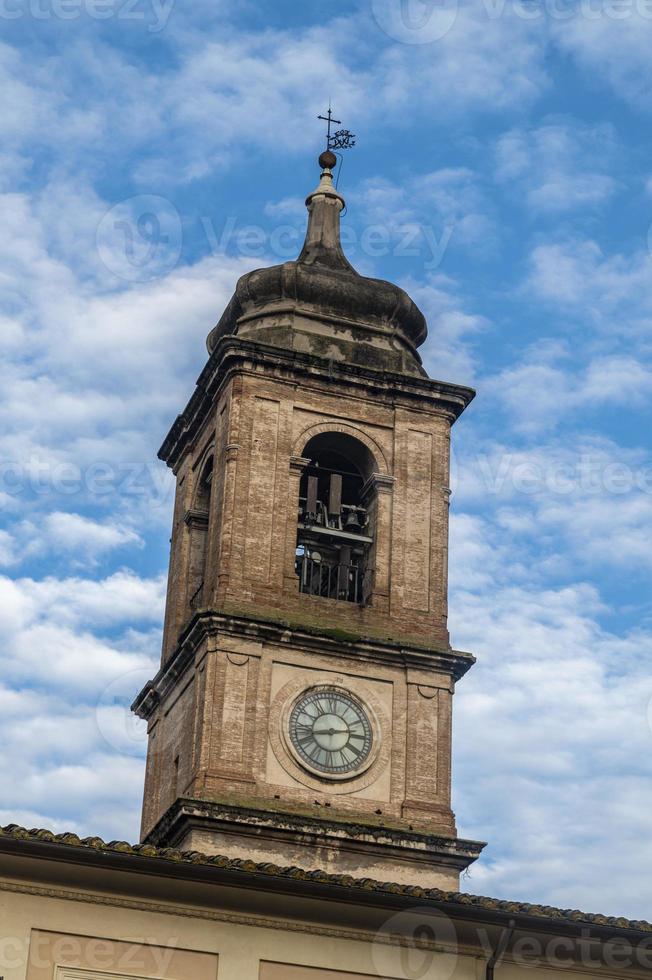 bell tower of the cathedral of teni in the stotic part of the city photo