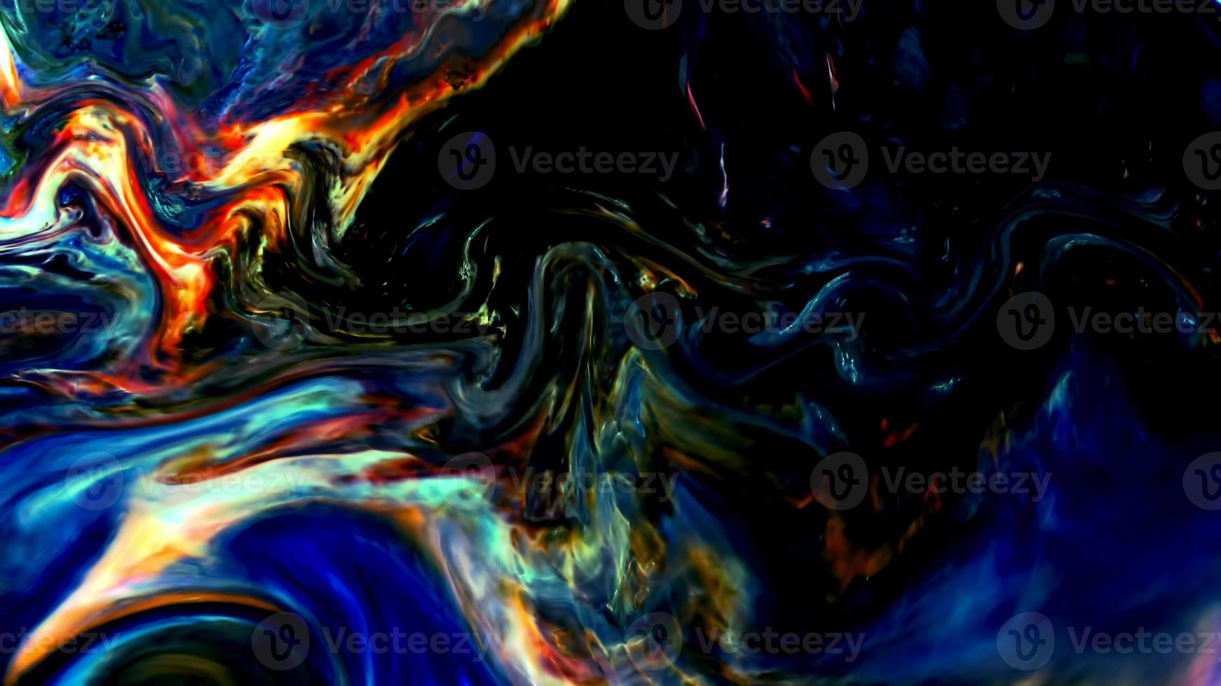 Abstract Paint Brush Ink Smooth Concept Symmetric Pattern photo