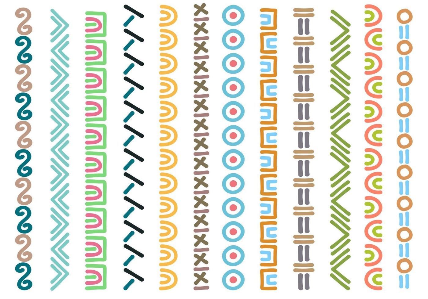 Tribal Page Border Collections vector