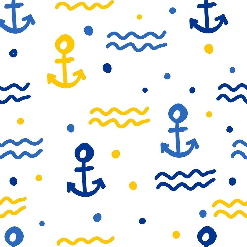 Kid textile fabric seamless pattern background. vector