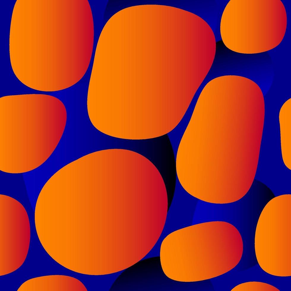 Fondo de patrón transparente azul y naranja abstracto. vector