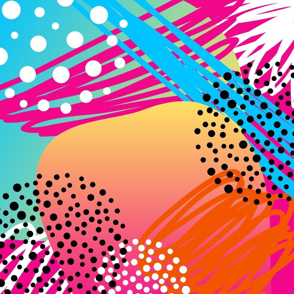 Fondo abstracto creativo doodle. plantilla de portada dibujada a mano vector