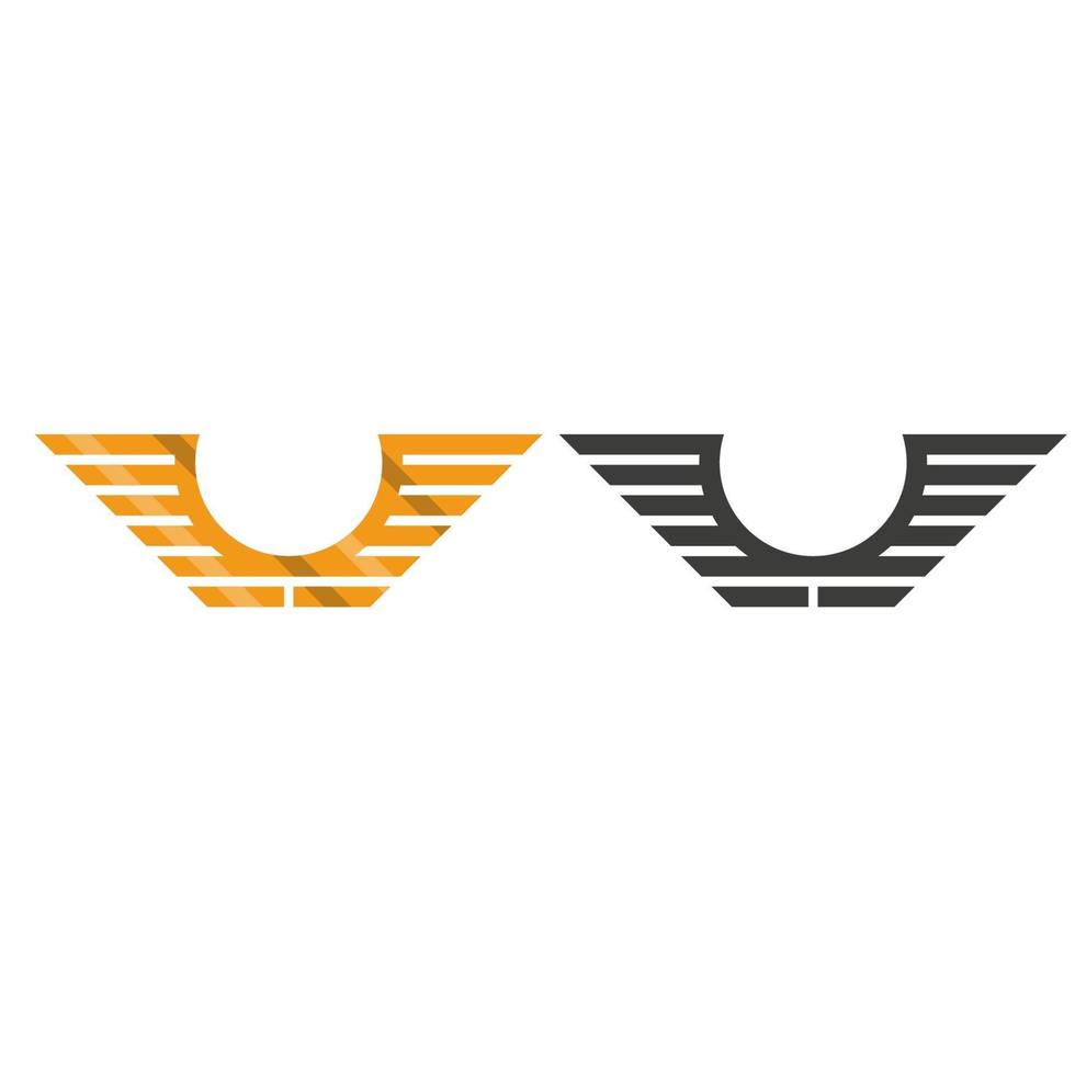 Wings vector. icon in flat design vector