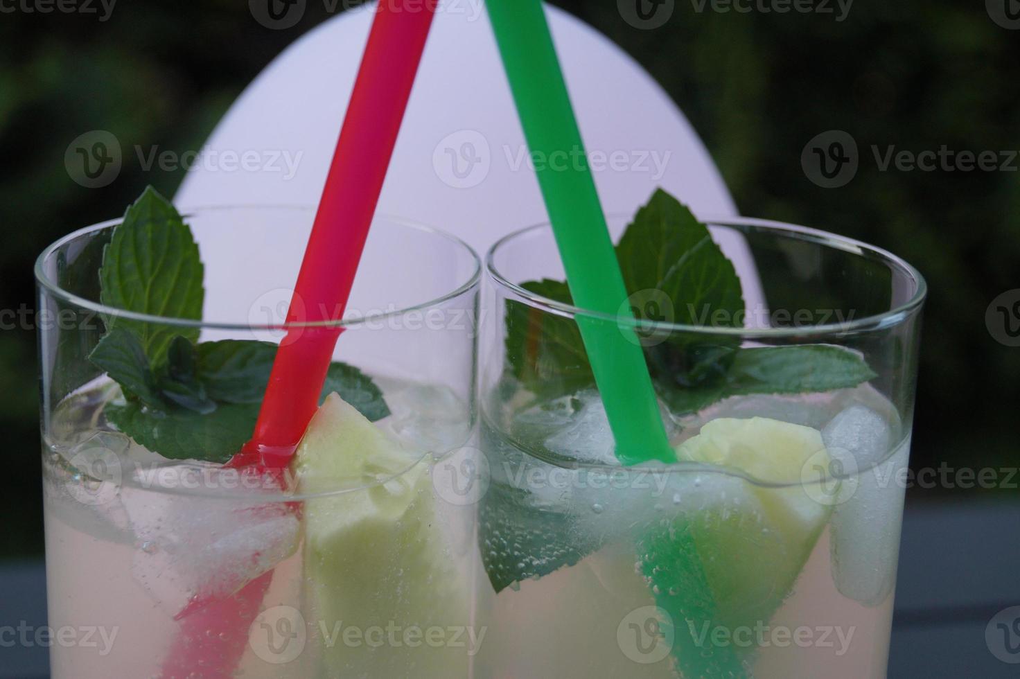 Colourful long drinks photo