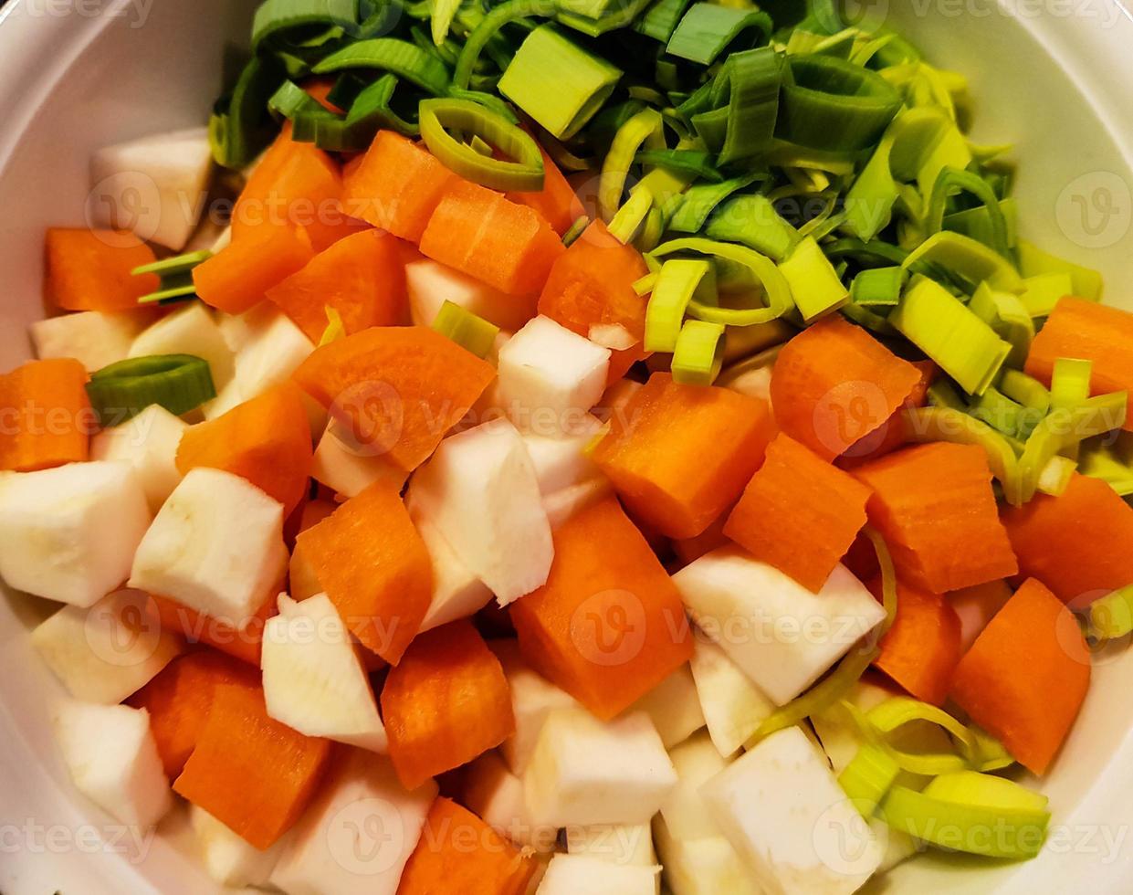 Ingredients of a soup photo