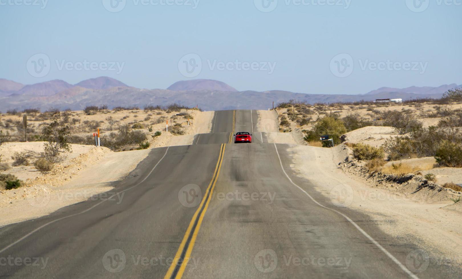 scenes on old route 66 in california photo