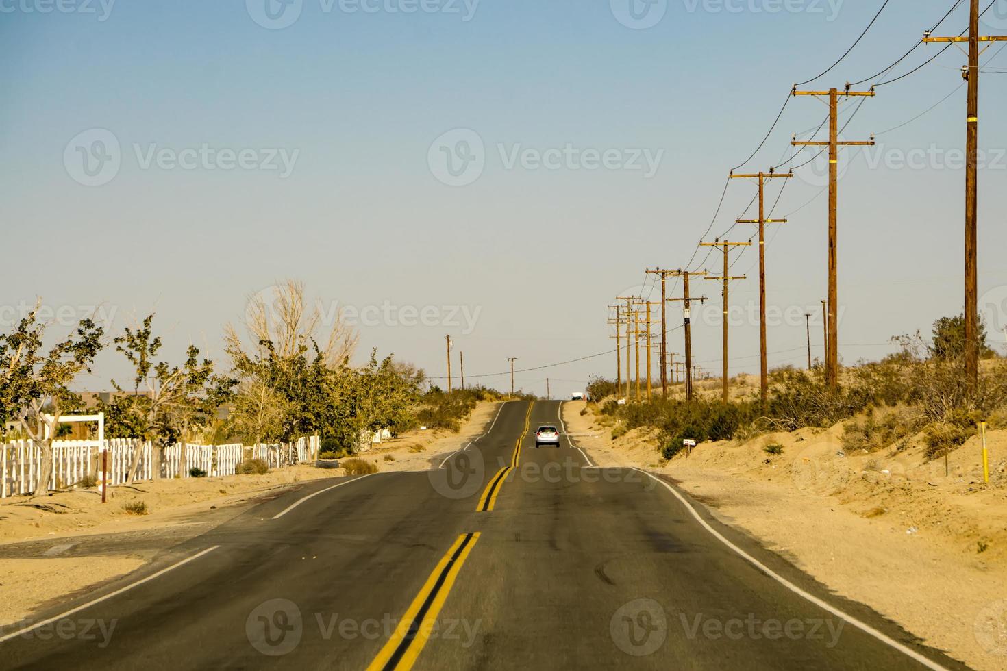 scenes on old route 66 in california photo