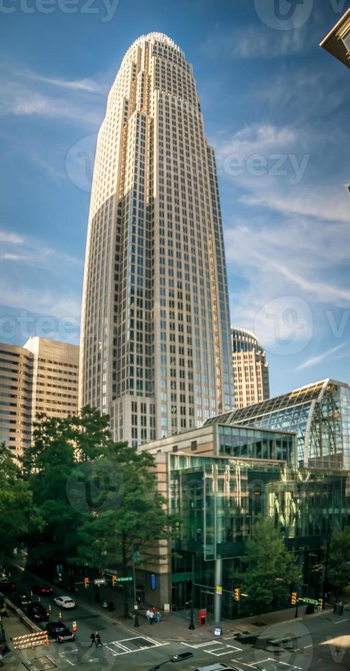 Charlotte north carolina skyline cityscape photo