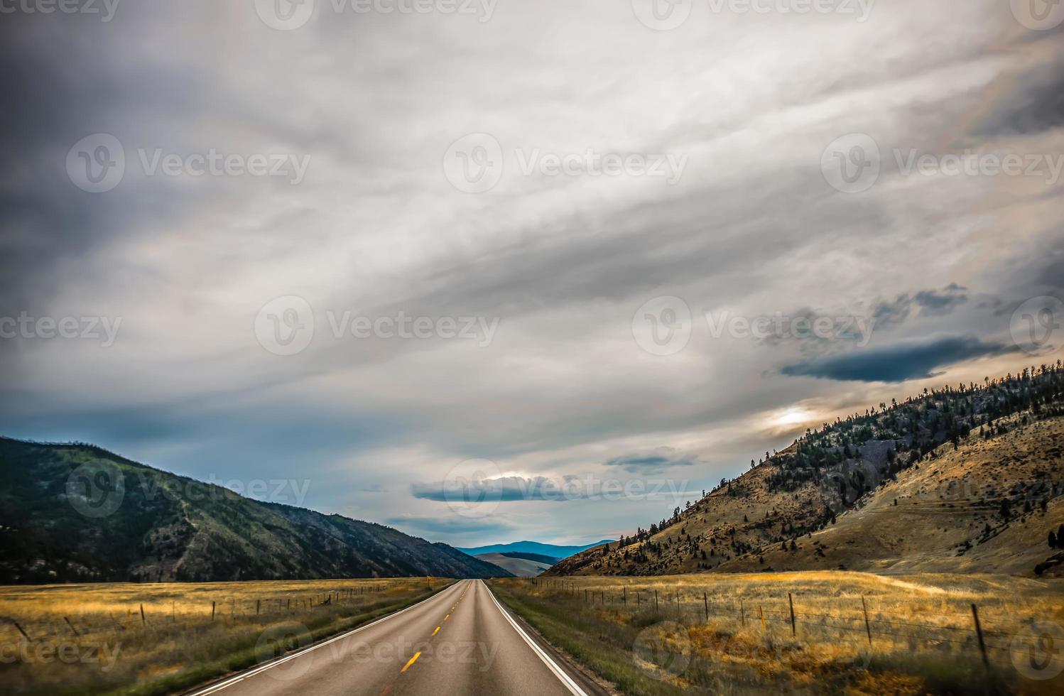 wide open vast montana landscape in summer photo