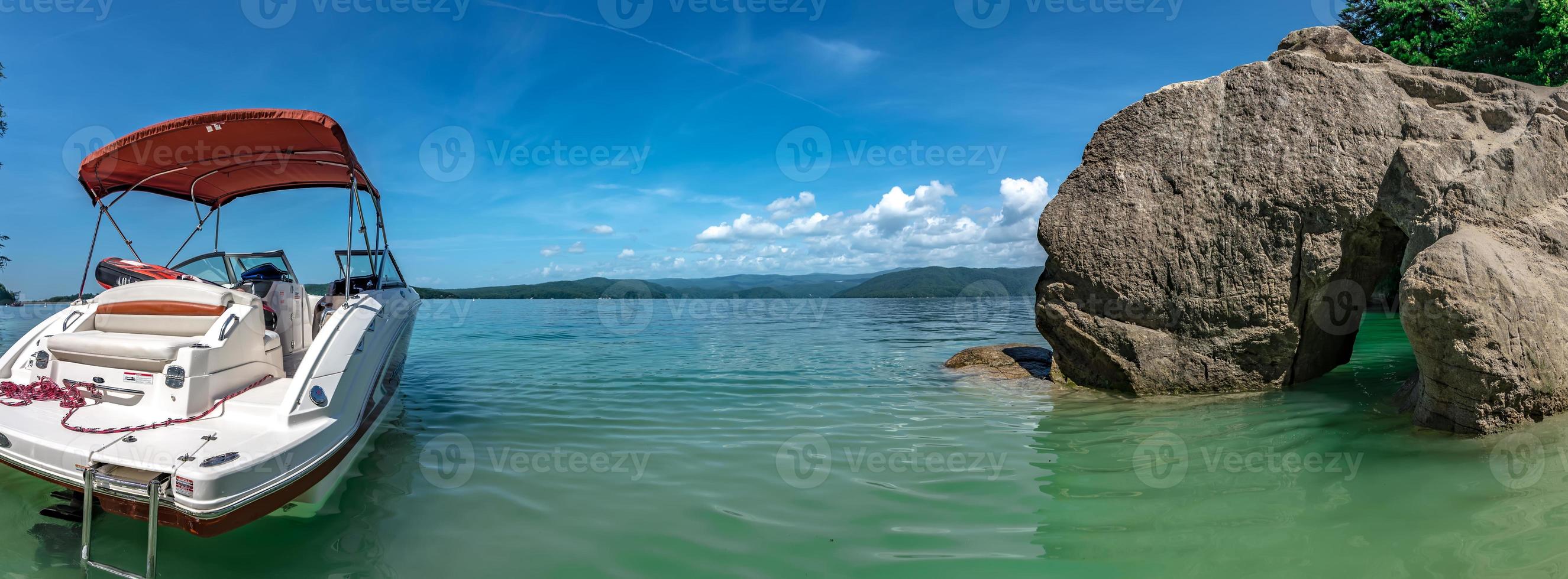 Beautiful landscape scenes at lake jocassee south carolina photo