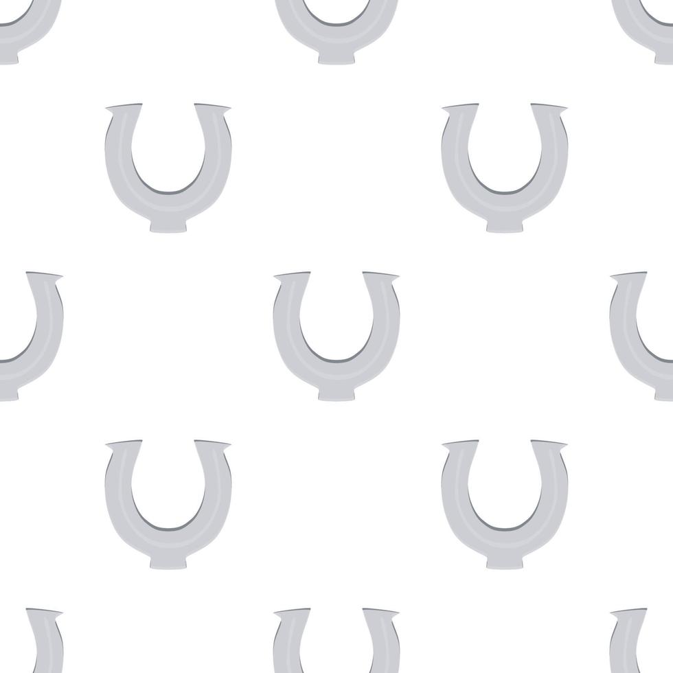 Irish holiday St Patrick day, seamless horseshoes vector