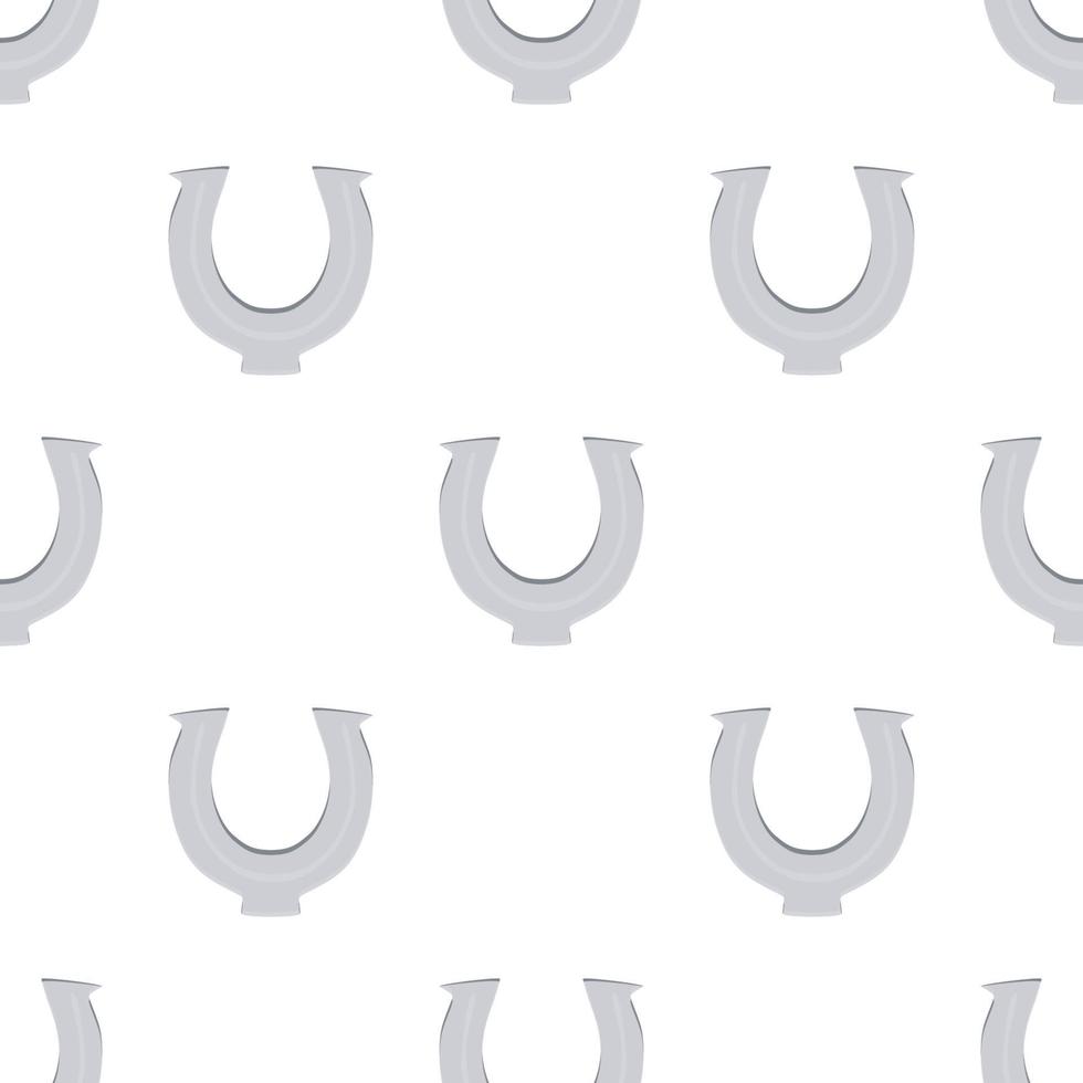 Irish holiday St Patrick day, seamless horseshoes vector