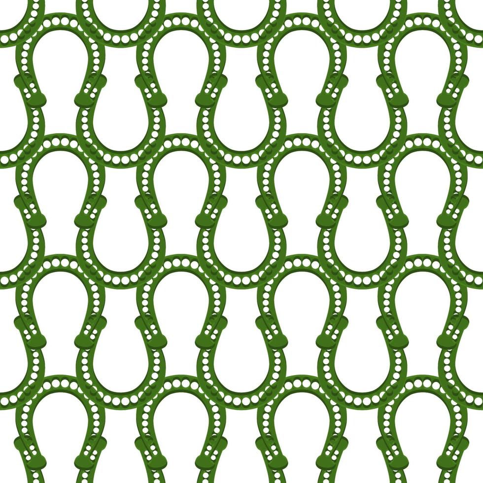 Irish holiday St Patrick day, seamless horseshoes vector