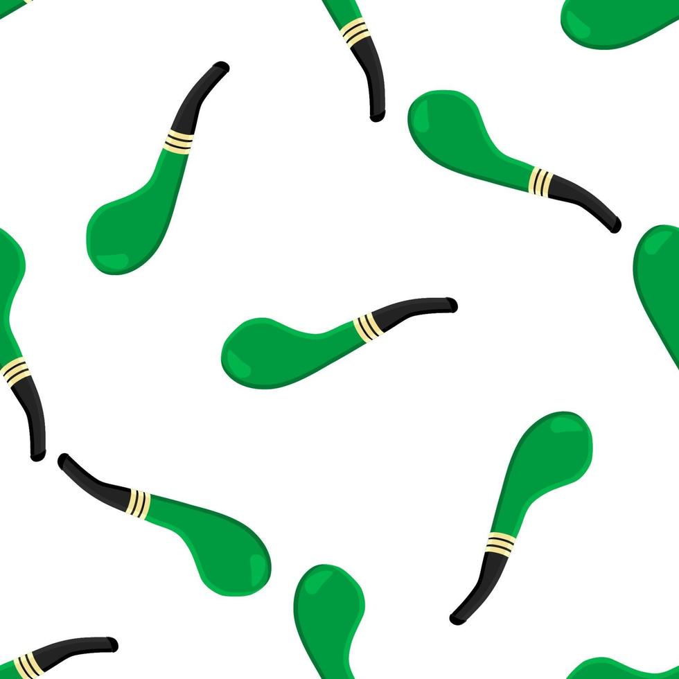 Irish holiday St Patrick day, seamless smoking pipes vector