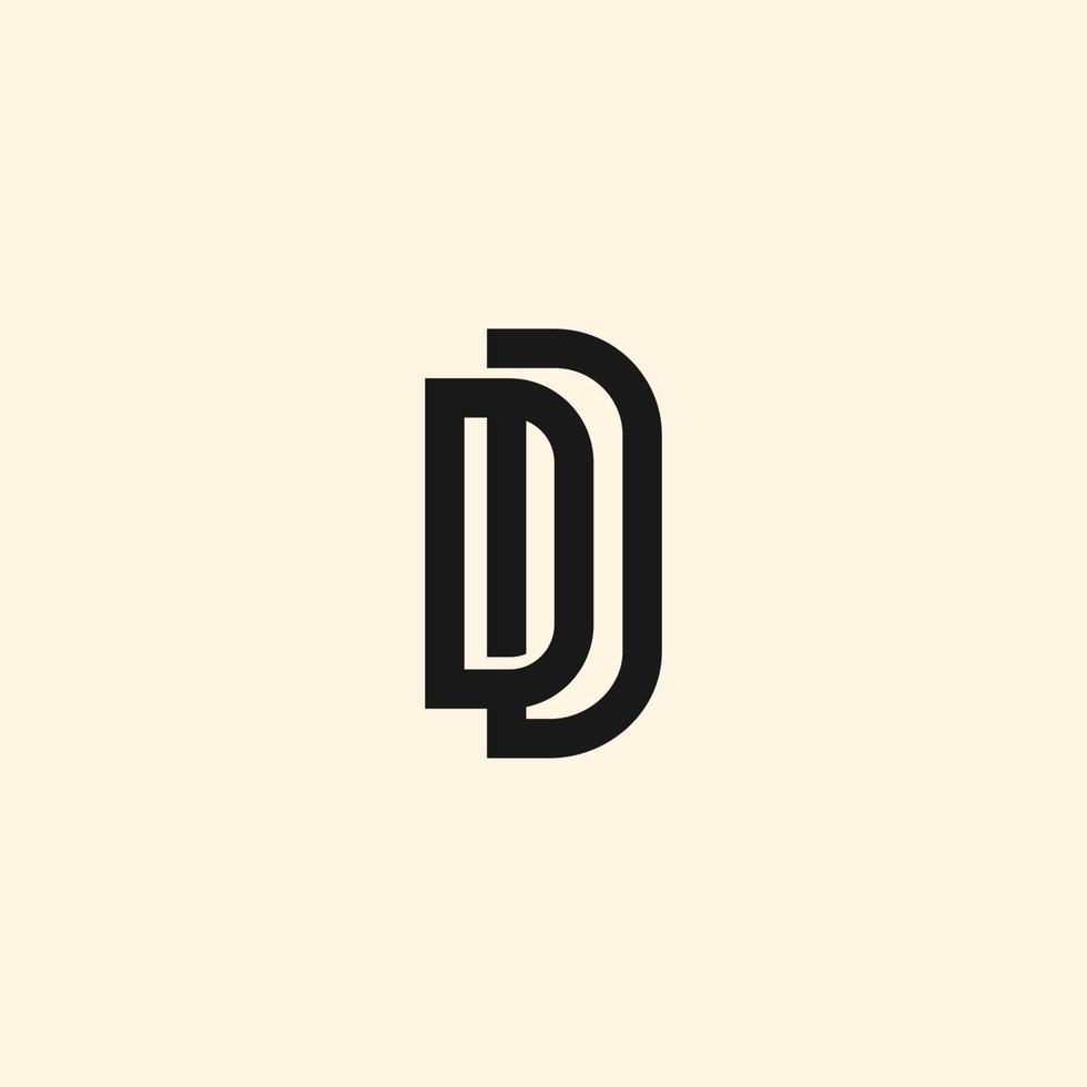 DD Logo Vector Template Design Illustration