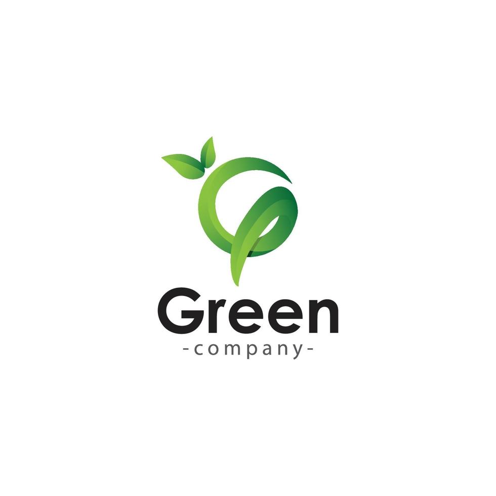 Green Company Logo Vector Template Design Illustration