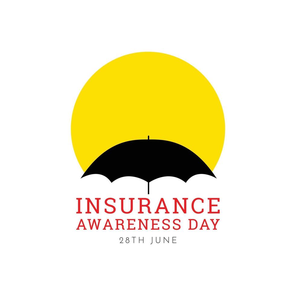 Insurance Awareness Day Celebration Vector Template Design